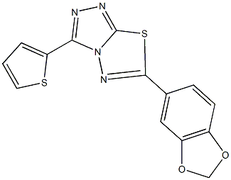 1,3 benzodioxol thienyl triazolo thiadiazole 878435 95